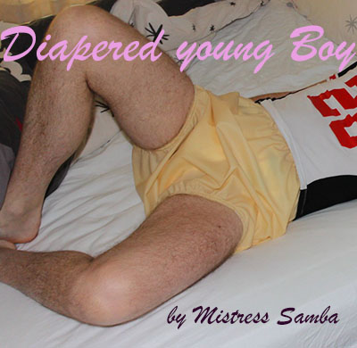 Diapered young Boy