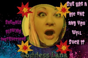 The shemale has a big tasty cock 