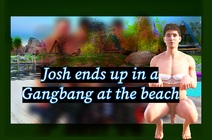 Josh ends up in a Gangbang at the beach