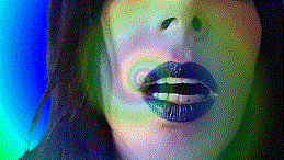 Blue Dominatrix Lips