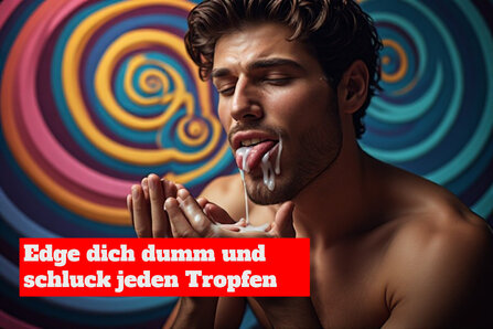 Edge dich dumm und schluck jeden Tropfen