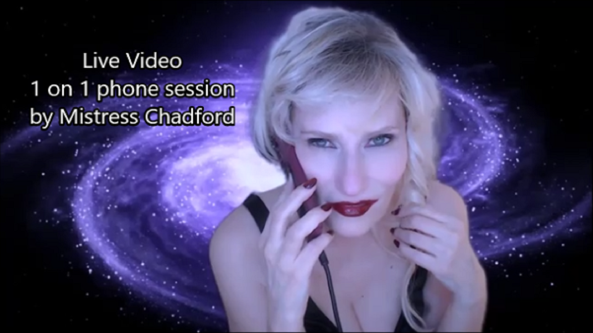 1 on 1 phone session video entrancement recording by Mistress Chadford 1 on 1 phone session video entrancement recording by Mistress Chadford