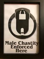 Male chastity enforced here