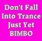 Don't Fall Into Trance Just Yet Bimbo